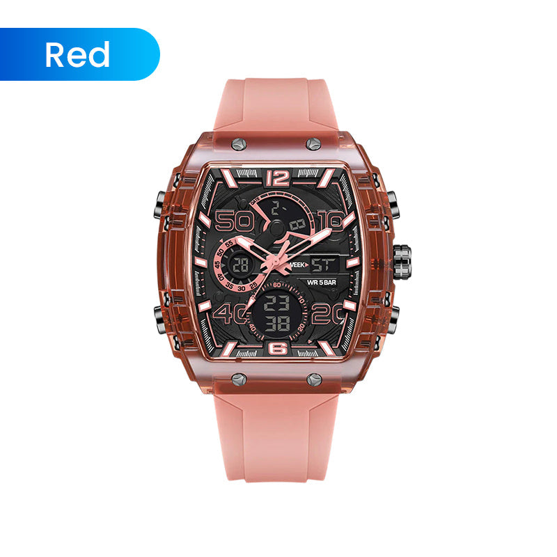 ⚡LED Backlight+Stopwatch Technique💥Smael Technology Style Digital Watch