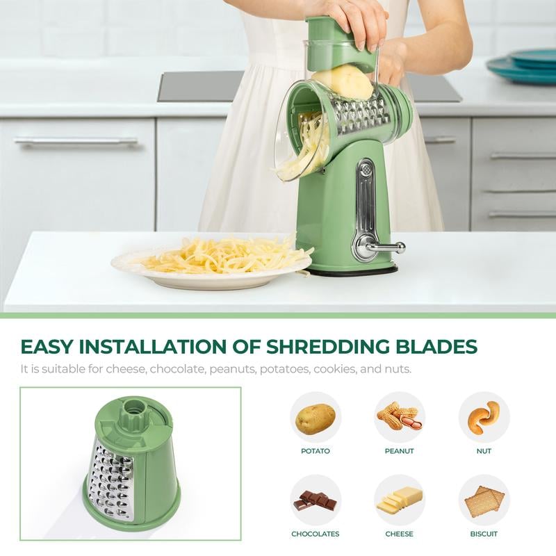 💥Kitchen Ally 5-in-1 Food Chopper👨‍🍳Safe Lock Design, Easy-Clean Removable Blades & Anti-Jam Pulse Mode