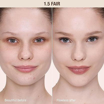 💝Charlotte Tilbury AIRbrush Flawless Blur Concealer - Longwear Concealer for Dark Circles, Blemishes, Redness & More - Hydrating, Crease-Proof & Full Coverage with a Natural Matte Finish