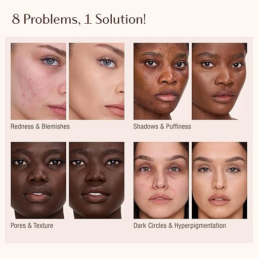 💝Charlotte Tilbury AIRbrush Flawless Blur Concealer - Longwear Concealer for Dark Circles, Blemishes, Redness & More - Hydrating, Crease-Proof & Full Coverage with a Natural Matte Finish