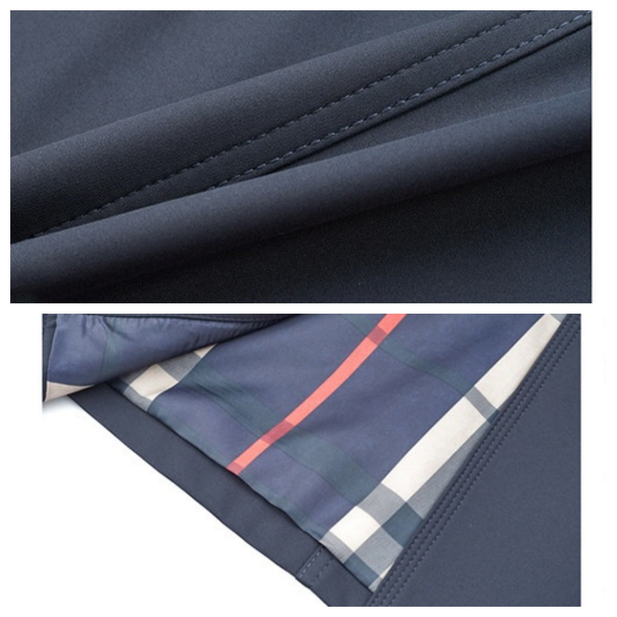 ⛈️Men’s Double-Breasted Windbreaker Jacket🧥 - Articulated Mobility, Deep Utility Pockets & Easy-Care Weather Fabric