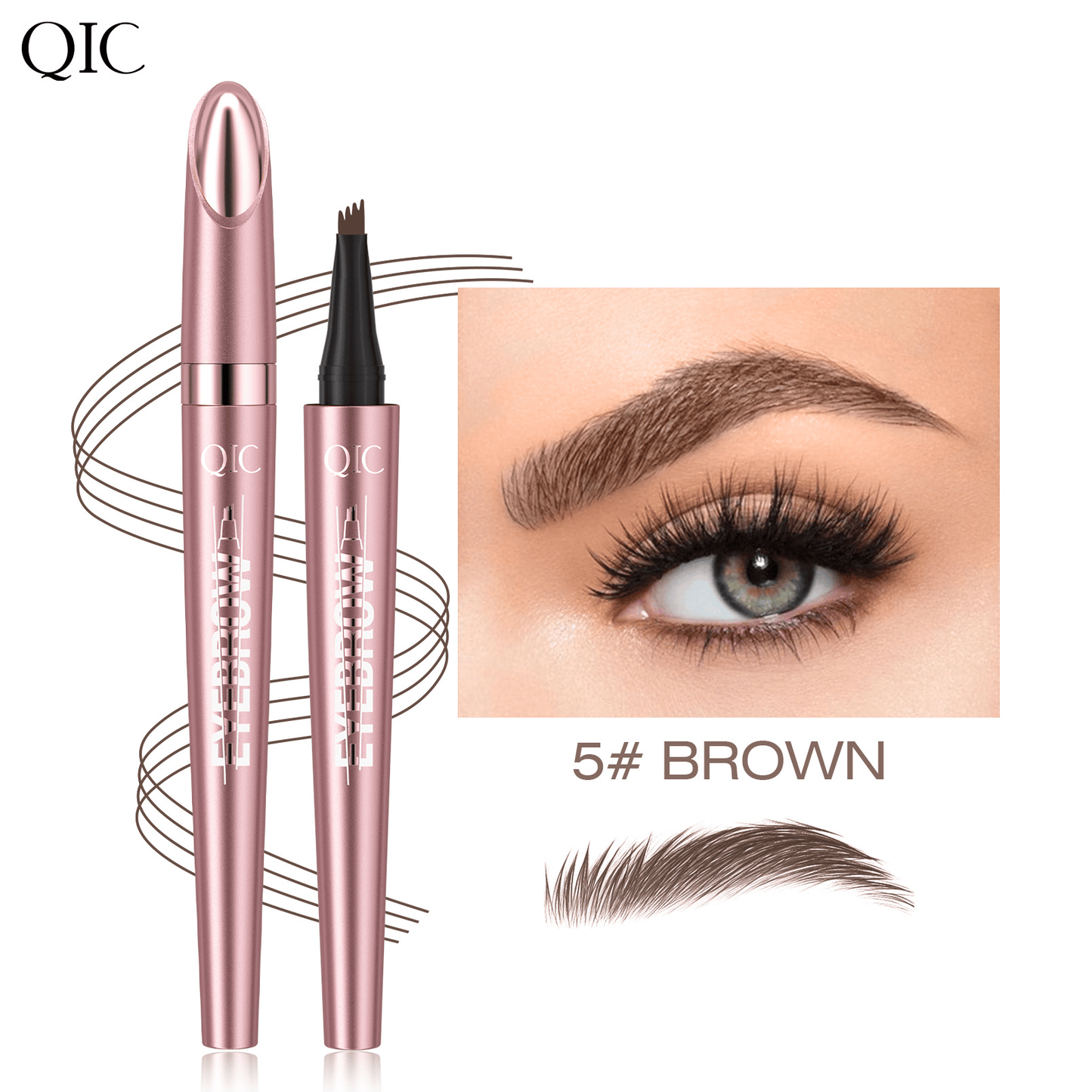 🥳BUY 1 GET 1 FREE 💞50K+ SOLD!💥✨3D Natural-Looking Eyebrow Pencil– 4-prong tip creates natural hair-like strokes. Waterproof, smudge-proof & lasts 24h
