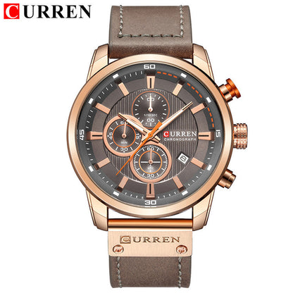 Men’s Vintage High-End Business Watch - Quick-Release Leather/Steel, Slim Dress Profile, Premium Finishing 🖤