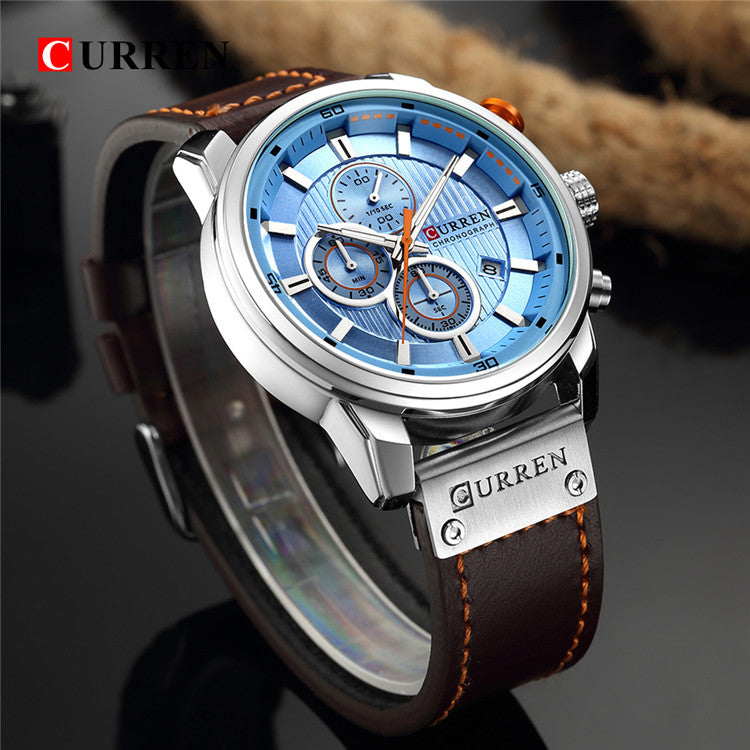 Men’s Vintage High-End Business Watch - Quick-Release Leather/Steel, Slim Dress Profile, Premium Finishing 🖤