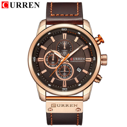 Men’s Vintage High-End Business Watch - Quick-Release Leather/Steel, Slim Dress Profile, Premium Finishing 🖤
