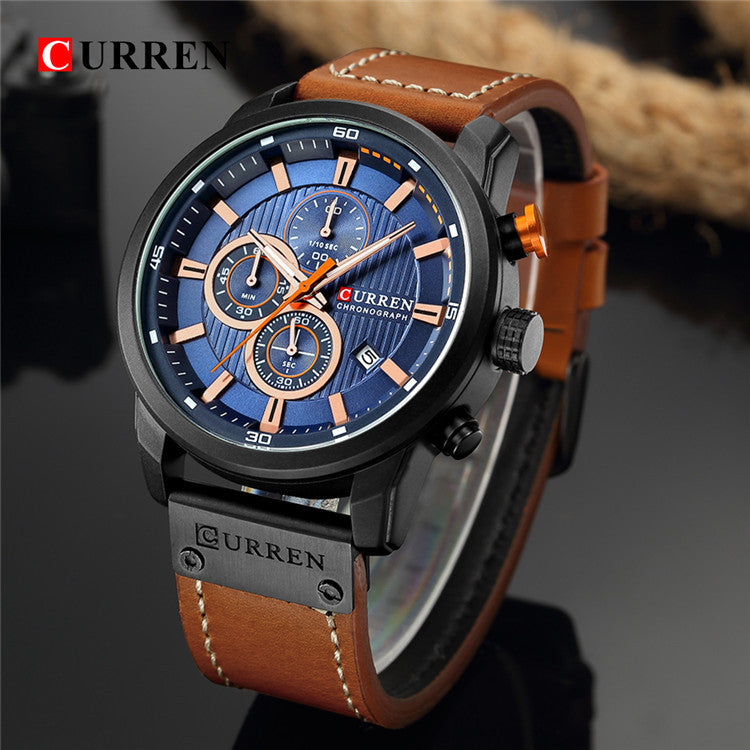 Men’s Vintage High-End Business Watch - Quick-Release Leather/Steel, Slim Dress Profile, Premium Finishing 🖤