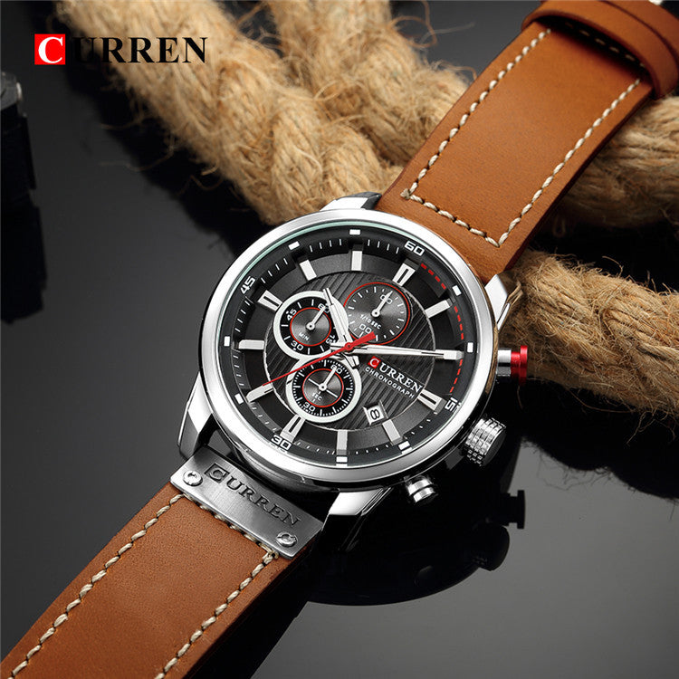 Men’s Vintage High-End Business Watch - Quick-Release Leather/Steel, Slim Dress Profile, Premium Finishing 🖤