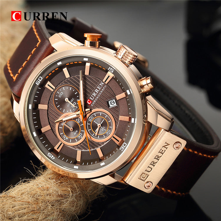 Men’s Vintage High-End Business Watch - Quick-Release Leather/Steel, Slim Dress Profile, Premium Finishing 🖤