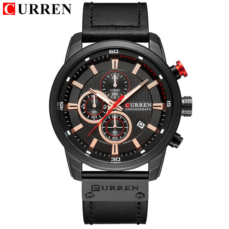 Men’s Vintage High-End Business Watch - Quick-Release Leather/Steel, Slim Dress Profile, Premium Finishing 🖤