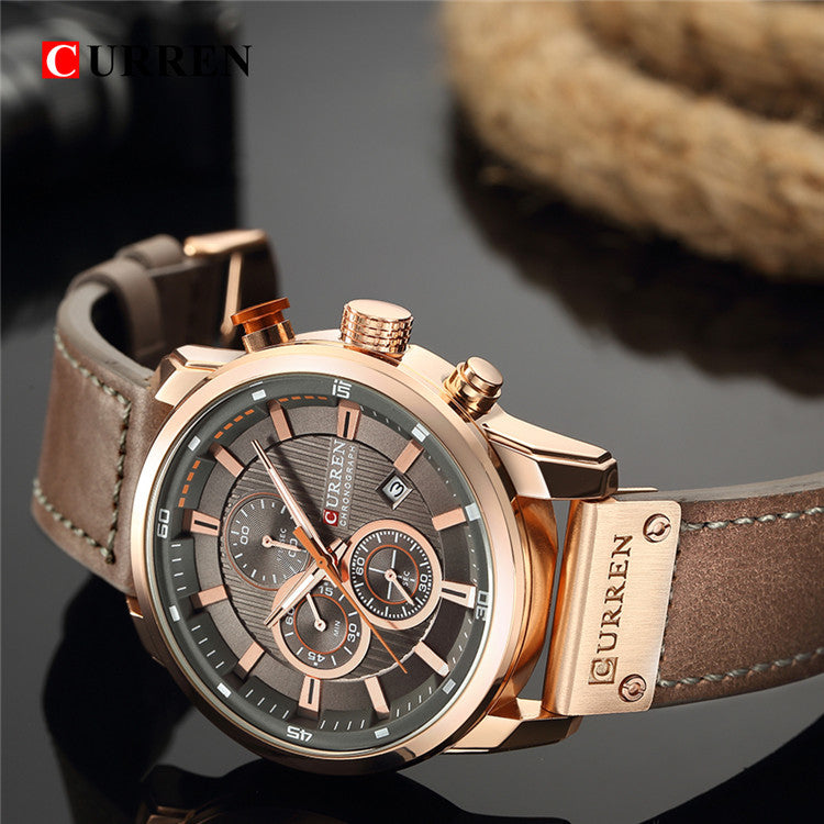Men’s Vintage High-End Business Watch - Quick-Release Leather/Steel, Slim Dress Profile, Premium Finishing 🖤