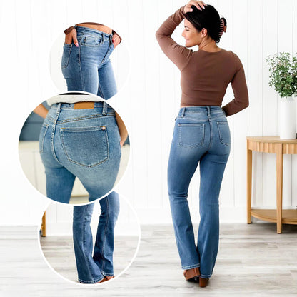 Hot Sale 49% Off👖Tummy Control High-Stretch Jeans - Smooth Waist Panel, Butt-Contouring Pockets, Soft Feel 🍑