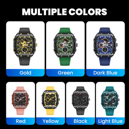 ⚡LED Backlight+Stopwatch Technique💥Smael Technology Style Digital Watch