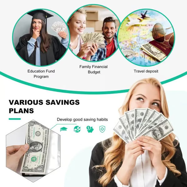 🔥LAST DAY SALE $9.99!!⚡50K+ SOLD!💝Savings Challenges Book with Envelopes💸