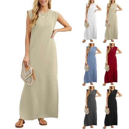 🎉Spring Hot Sale🌿Women Loose Split Wrinkle-Free Long Dress