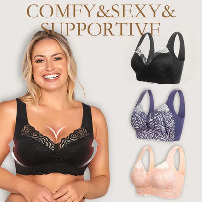 🌿【SECOND SKIN】CLOUD LIFT BRA SET | 3-Pack Seamless & Wire-Free | Non-Slip Grips & Breathable
