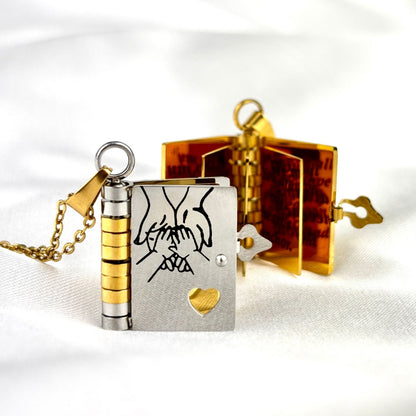 🔥🔥My Little Star Book Necklace for Daughter, Birthday Day Gift Graduation Jewelry of Love