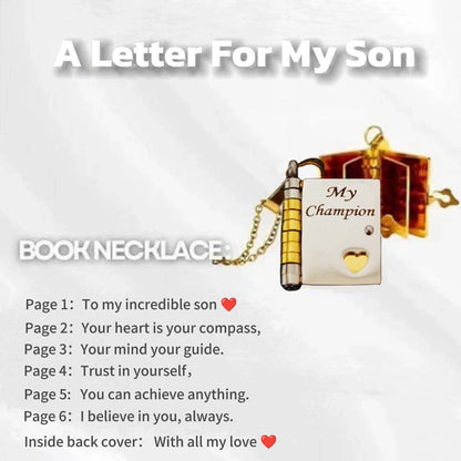 🔥🔥My Little Star Book Necklace for Daughter, Birthday Day Gift Graduation Jewelry of Love