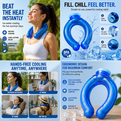 🌞Summer Hot Price Only Today🔥50K+ SOLD!🎁❄️U-Shaped Neck Hot Water Bottle