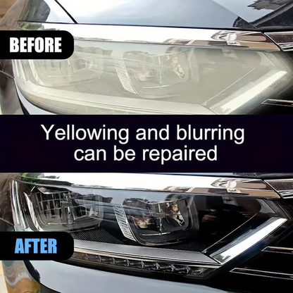 💡Automotive Headlamp Restoration Fluid Kit🔧Quickly Repairs Yellowing&Scratches🚗