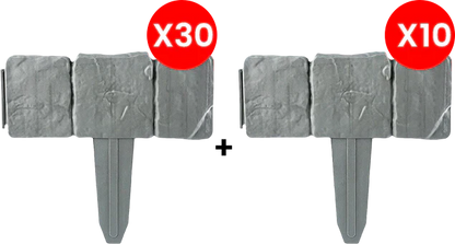 🌿✨Imitation Stone Garden Fence – Realistic Look, Easy Install & Expandable Design