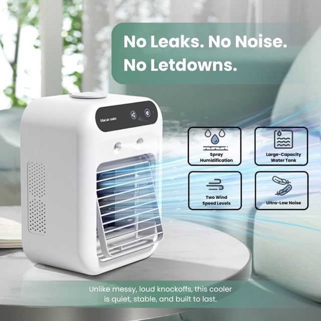 🎉2025 New Products Hot Sale✨Mini Portable Air Conditioner Cooler Humidifier,Ultra-Quiet & Energy Saving