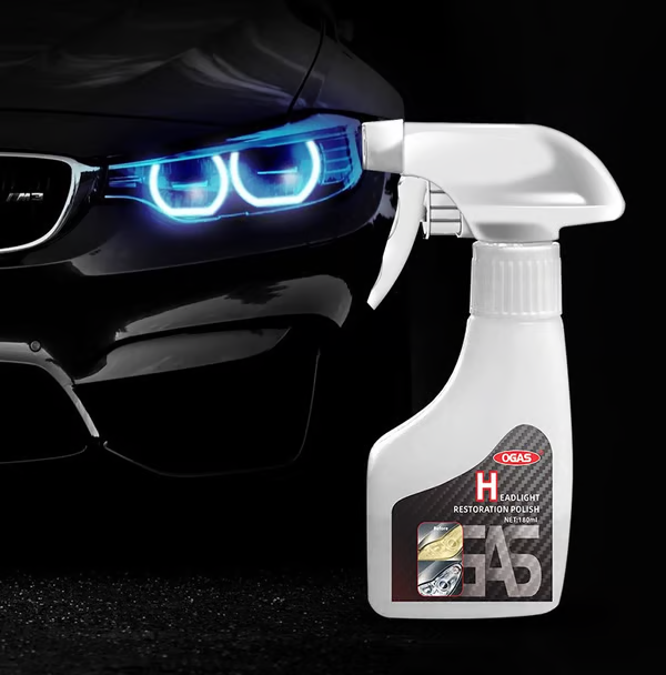 💡Automotive Headlamp Restoration Fluid Kit🔧Quickly Repairs Yellowing&Scratches🚗