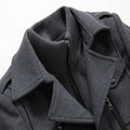 ⏳Limited-Time 50% Off⏰Men Classic Blends Wool Trench Coat 🧥
