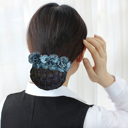 Flower Design Detachable Hairnet Barrette（Buy 1 Get 1 Free）