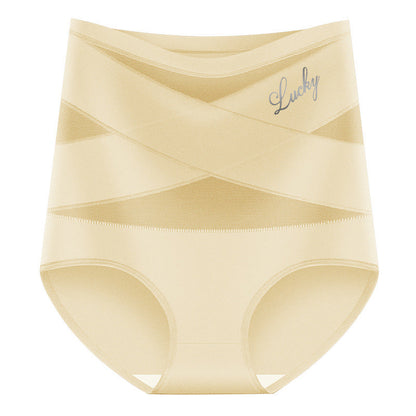 🌸2026 HOT SALE🥳✨Plus-Size High-Waist Cross Tummy Control Panties