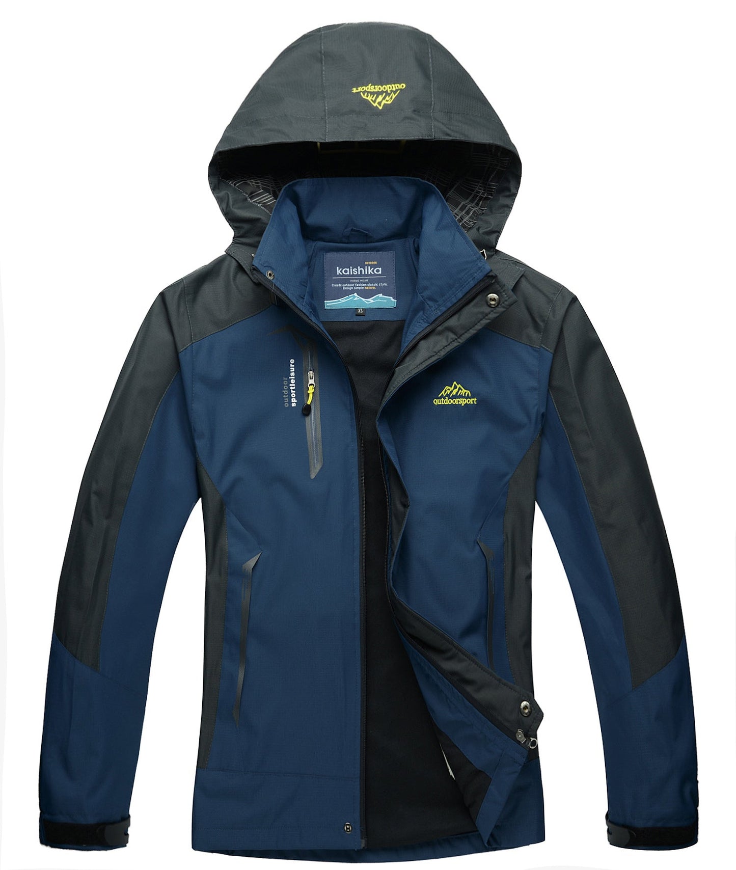 🔥Hot Sale 50% Off🎁Men's Lightweight Windbreaker Rain Jacket Raincoat with Detachable Hood for Hiking Fishing Activewear