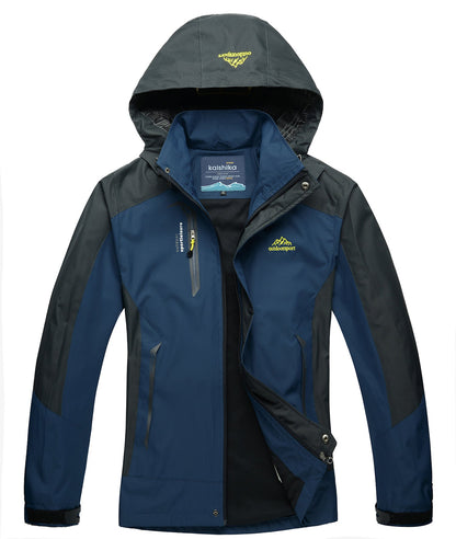 🔥Hot Sale 50% Off🎁Men's Lightweight Windbreaker Rain Jacket Raincoat with Detachable Hood for Hiking Fishing Activewear