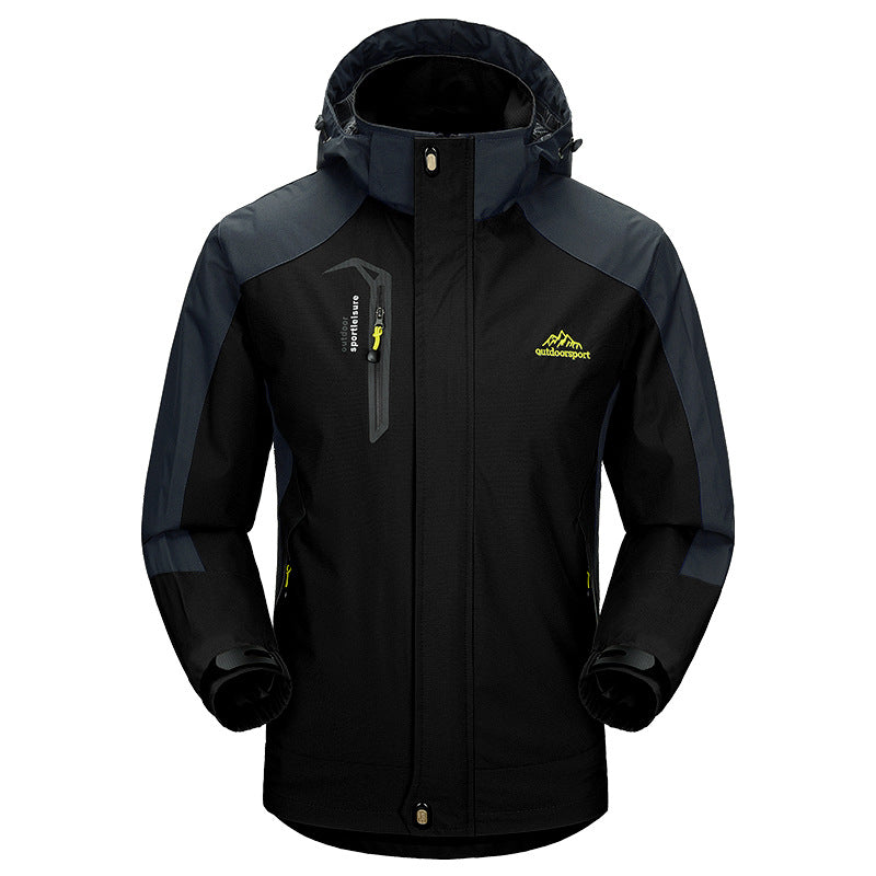 🔥Hot Sale 50% Off🎁Men's Lightweight Windbreaker Rain Jacket Raincoat with Detachable Hood for Hiking Fishing Activewear