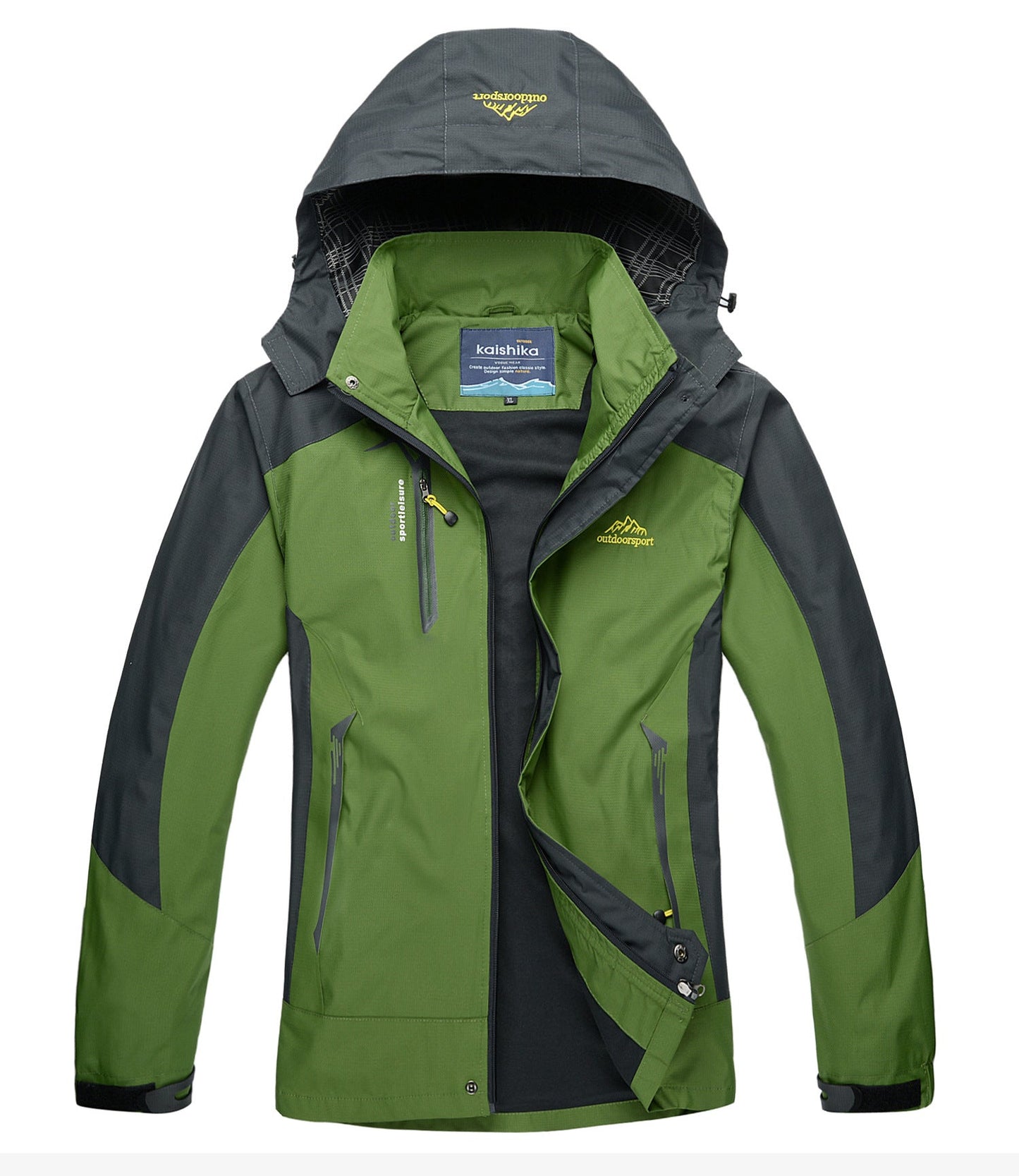 🔥Hot Sale 50% Off🎁Men's Lightweight Windbreaker Rain Jacket Raincoat with Detachable Hood for Hiking Fishing Activewear