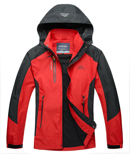 🔥Hot Sale 50% Off🎁Men's Lightweight Windbreaker Rain Jacket Raincoat with Detachable Hood for Hiking Fishing Activewear