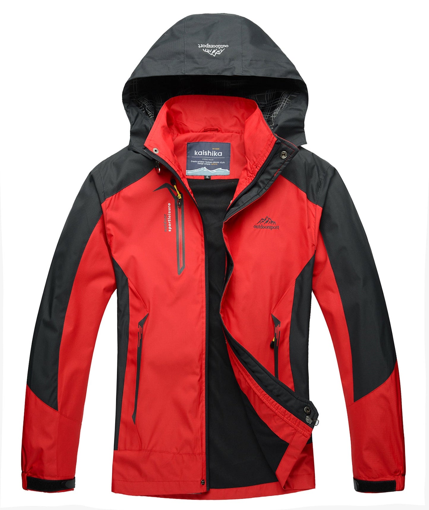 🔥Hot Sale 50% Off🎁Men's Lightweight Windbreaker Rain Jacket Raincoat with Detachable Hood for Hiking Fishing Activewear