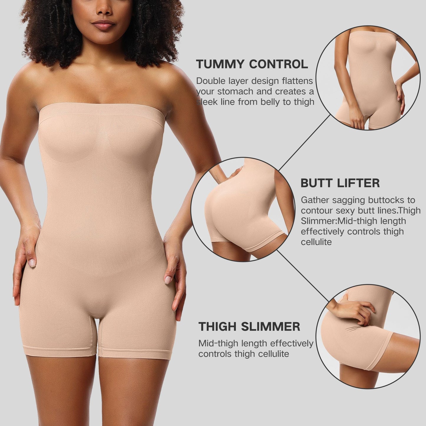 ✨ Hot Sale 50% OFF✨ Strapless Bodysuit Shapewear