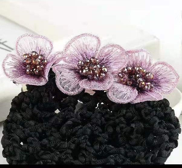 Flower Design Detachable Hairnet Barrette（Buy 1 Get 1 Free）