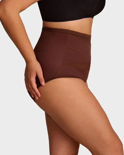 🌸2026 HOT SALE🥳✨Plus-Size High-Waist Cross Tummy Control Panties