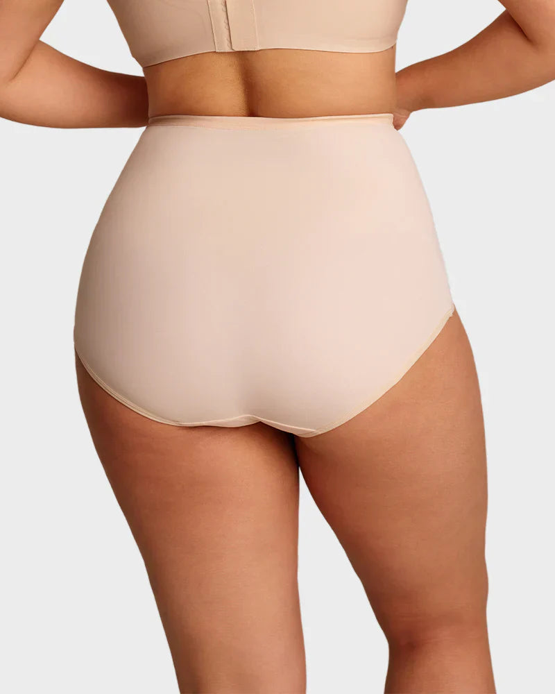 🌸2026 HOT SALE🥳✨Plus-Size High-Waist Cross Tummy Control Panties