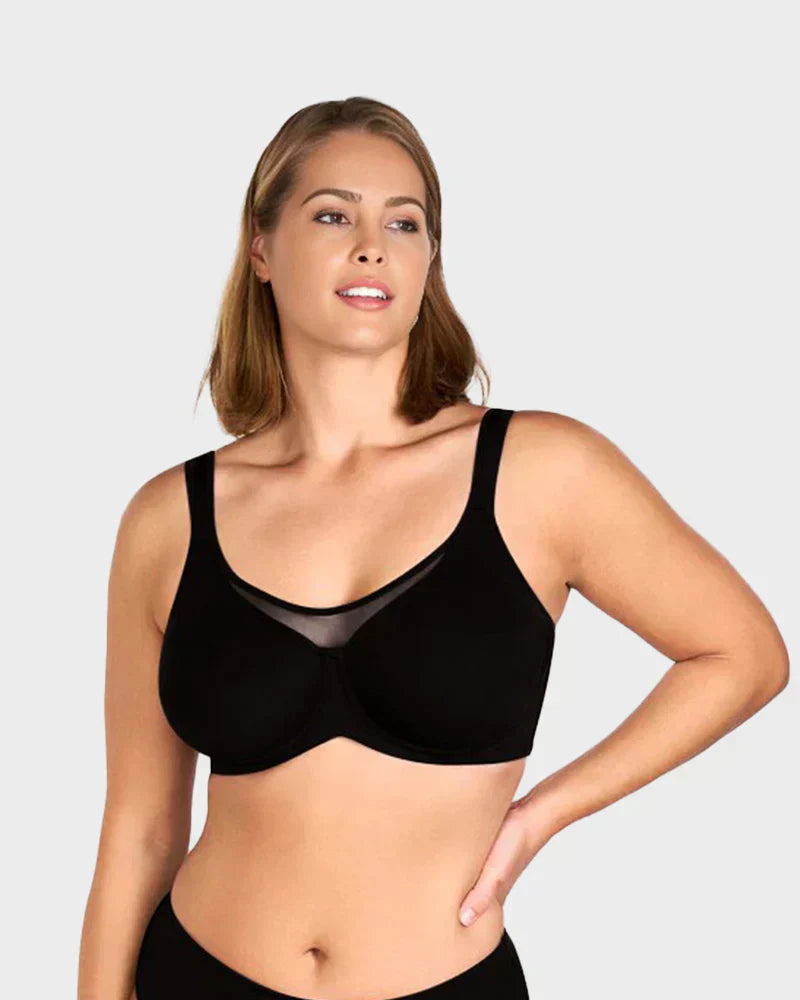 🏆Last Day £14.99!!- BUY 1 GET 1 FREE(Add 2pcs to your shopping cart)💐Women's Elegant Sheer Full Coverage Plus Size Bra