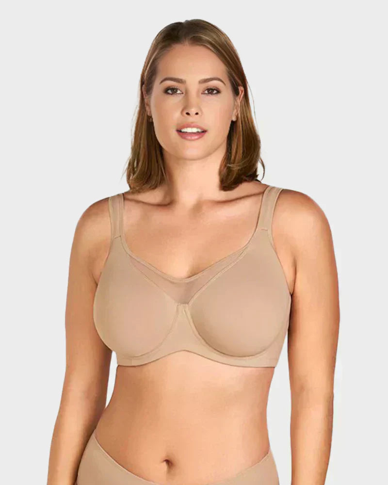🏆Last Day £14.99!!- BUY 1 GET 1 FREE(Add 2pcs to your shopping cart)💐Women's Elegant Sheer Full Coverage Plus Size Bra