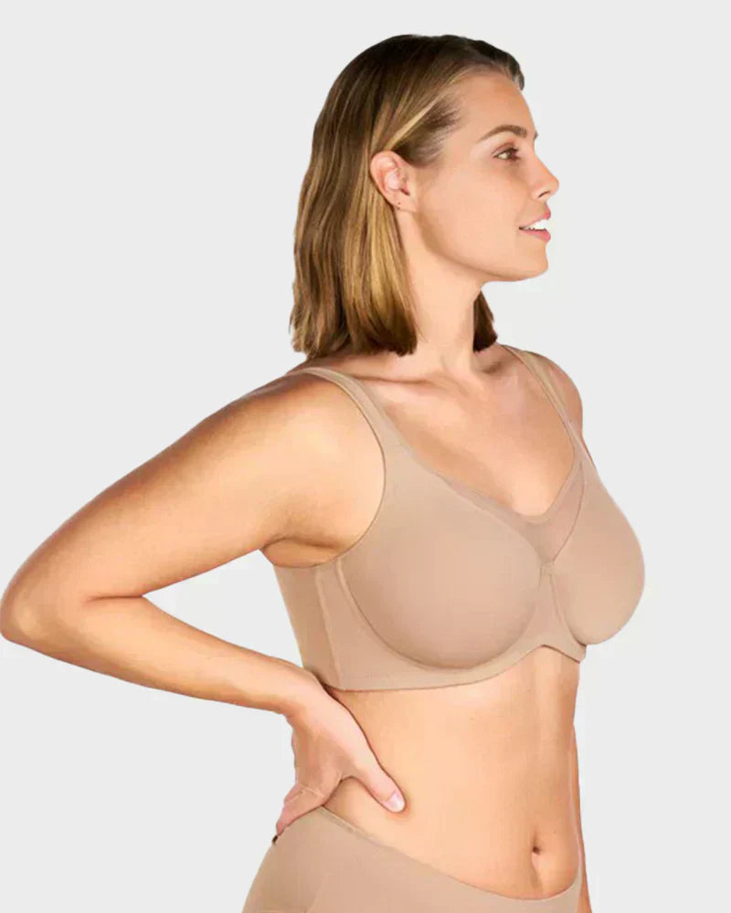 🏆Last Day £14.99!!- BUY 1 GET 1 FREE(Add 2pcs to your shopping cart)💐Women's Elegant Sheer Full Coverage Plus Size Bra