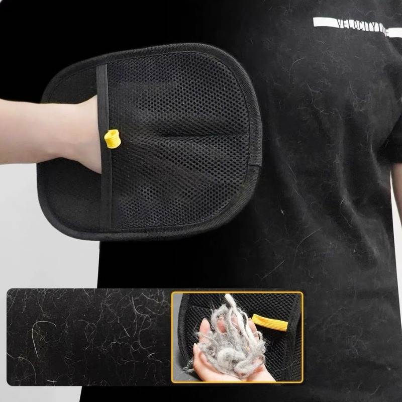 🔥2026 Hot Sale 40% OFF⚡ 50K+ SOLD! 🎁Reusable Electrostatic Pet Hair Removal Glove - Works on Clothes, Couch, Car & All Fabric Surfaces