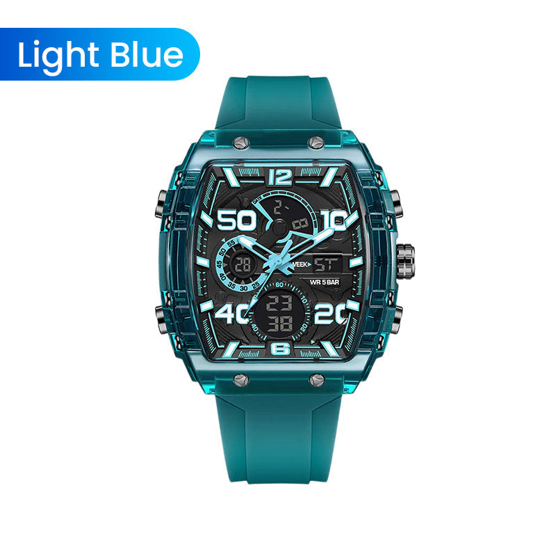 ⚡LED Backlight+Stopwatch Technique💥Smael Technology Style Digital Watch