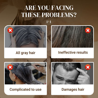 🌈Long Lasting Natural Hair Dye Shampoo🧴 | UV Protection + Color Lock | Gradual Gray Coverage