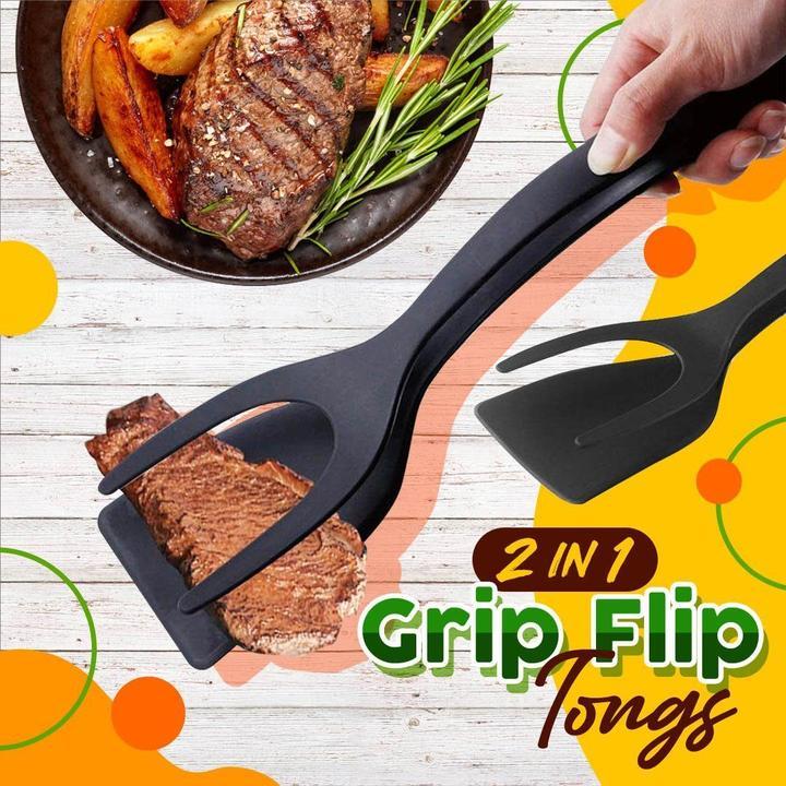 🌞Summer Hot Price Only Today🔥2 In 1 Grip Flip Tongs