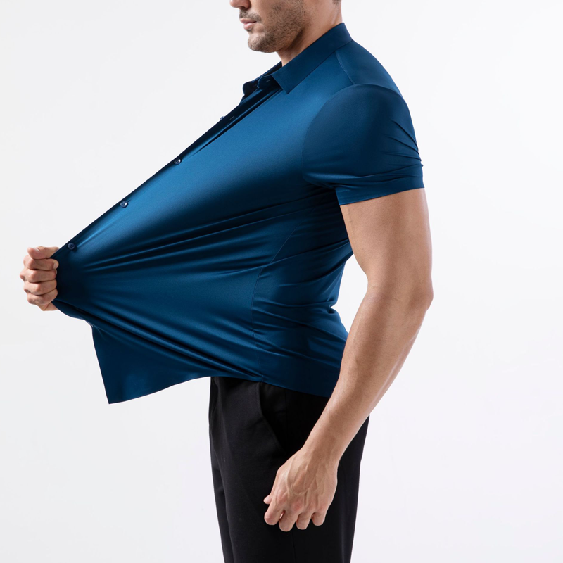 🔥Hot Sale 50% Off🔥Men's Short Sleeve 4-Way Stretch Shirt