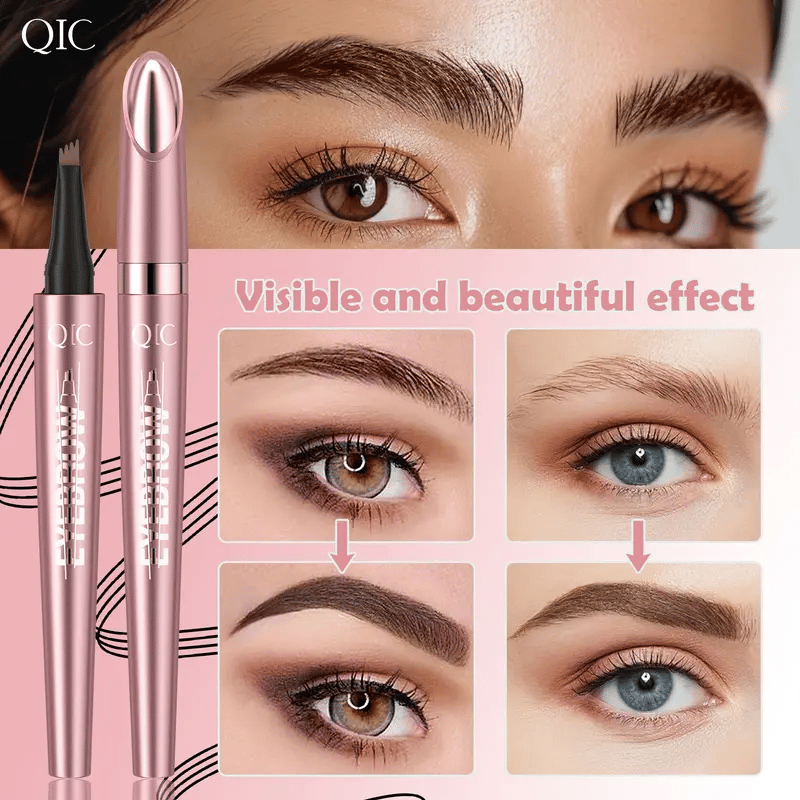 🥳BUY 1 GET 1 FREE 💞50K+ SOLD!💥✨3D Natural-Looking Eyebrow Pencil– 4-prong tip creates natural hair-like strokes. Waterproof, smudge-proof & lasts 24h