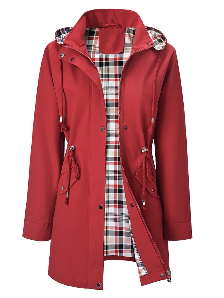 ❤️‍🔥New Arrival-50% Off🥰Solid Color Casual Jackets, Waterproof and Windproof Coats, Hooded Windbreakers