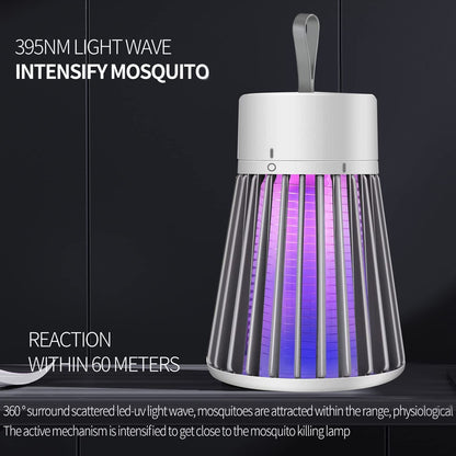 🔥2026 Hot Sale 🦟USB/Rechargeable Portable Mosquito & Fly Trap Lamp for Indoor & Outdoor